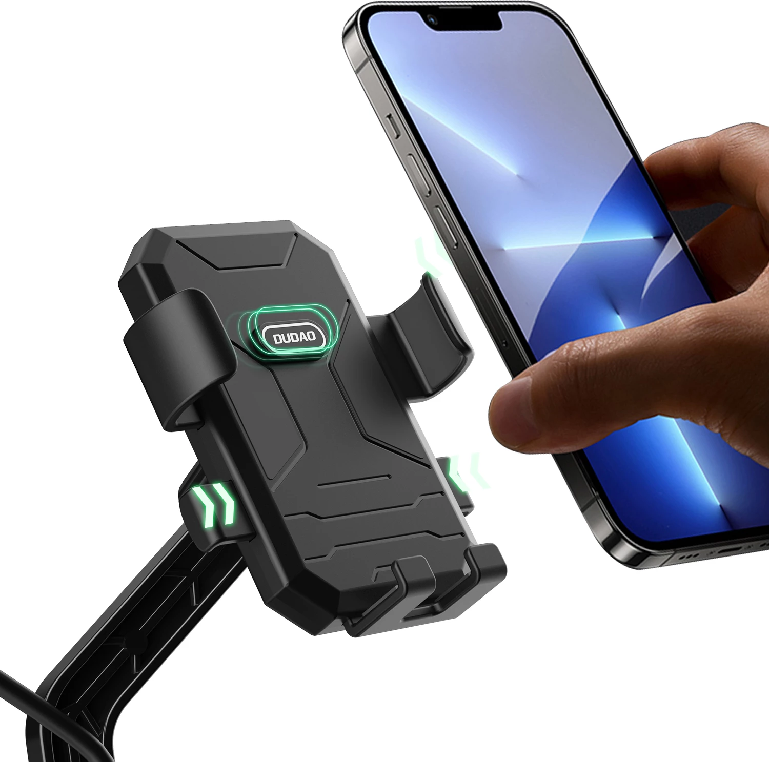 Mbështjellës telefoni për biçikletë/motoçikletë Dudao F7C+, i zi