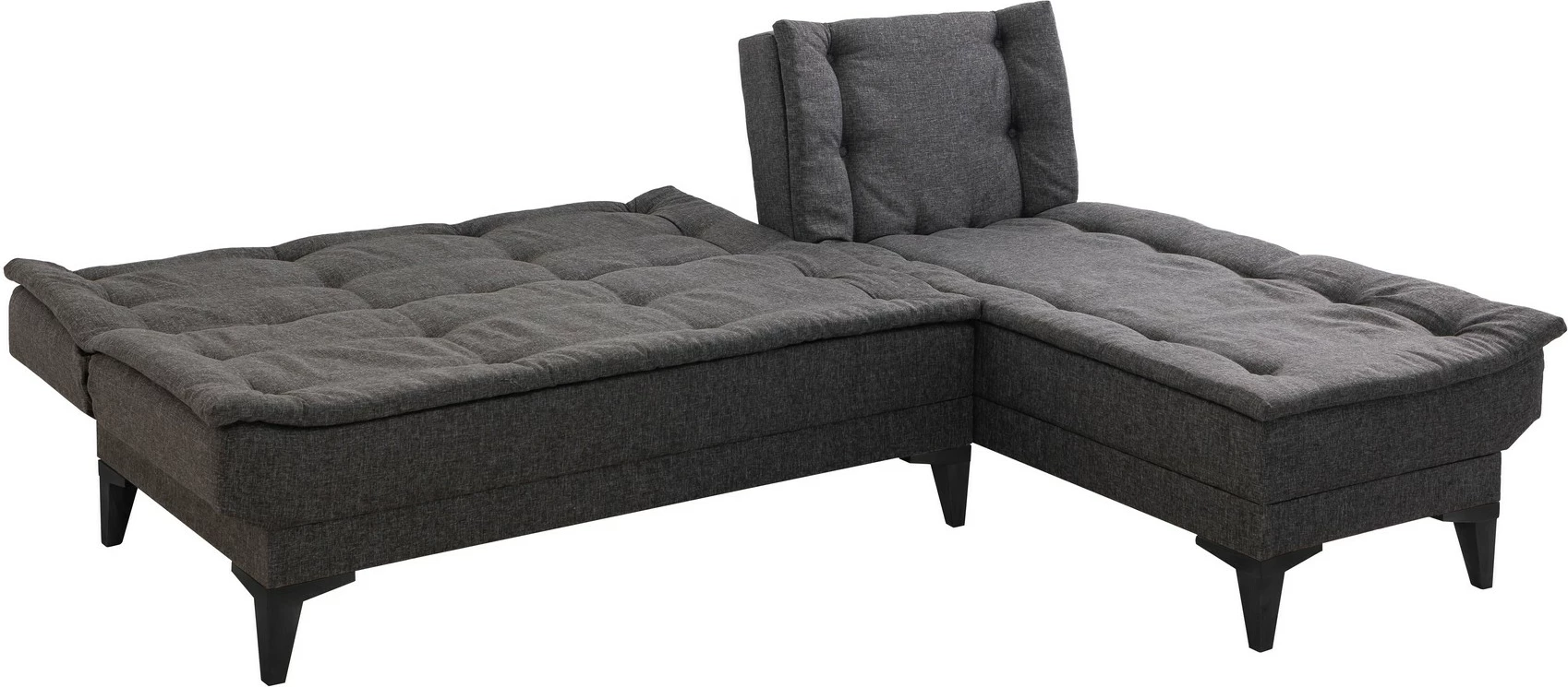 Kënd-sofë krevati Atelier del Sofa, Santo-S, ngjyrë antracit