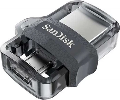 USB Flash SanDisk 256GB, gri-rozë