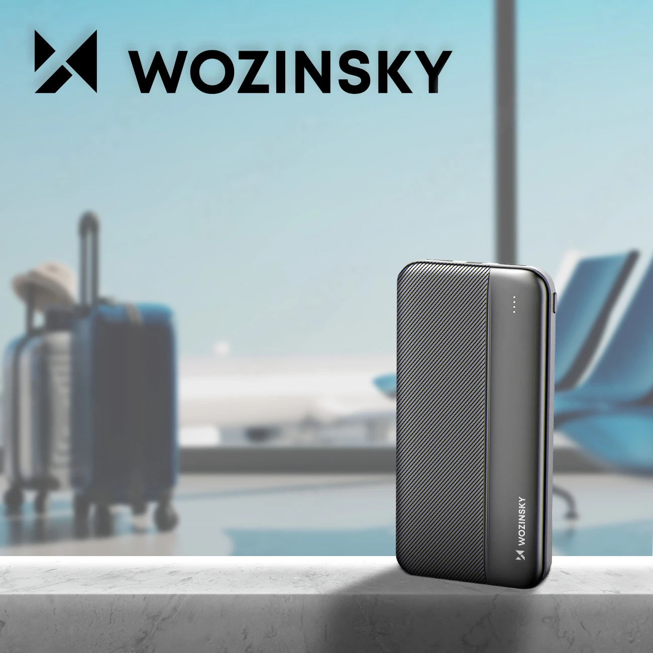 Powerbank Wozinsky WPBBK1, 10000mAh, 2x USB, e zezë