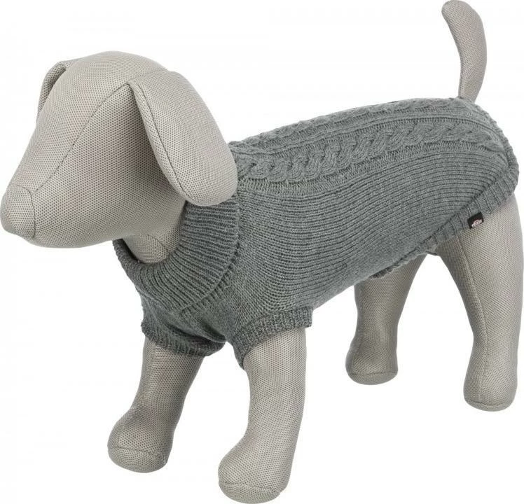 Pulover për qen Trixie Kenton L 55 cm, gri