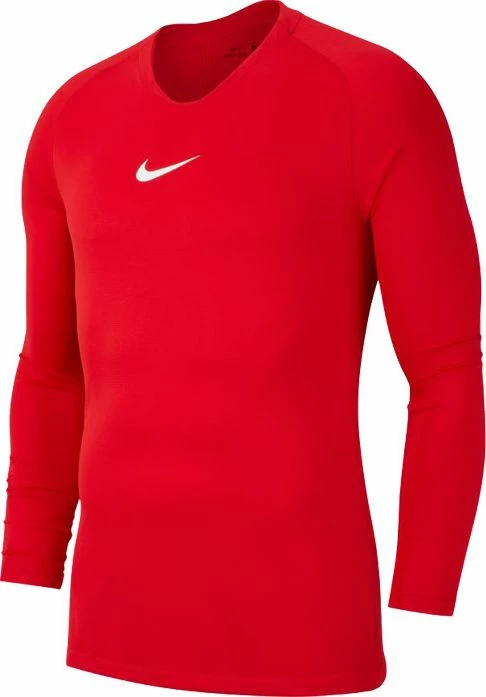 Bluzë sportive me mëngë të gjata Nike Dry Park First Layer AV2609-657, prerje e ngushtë, XXL (170), e kuqe