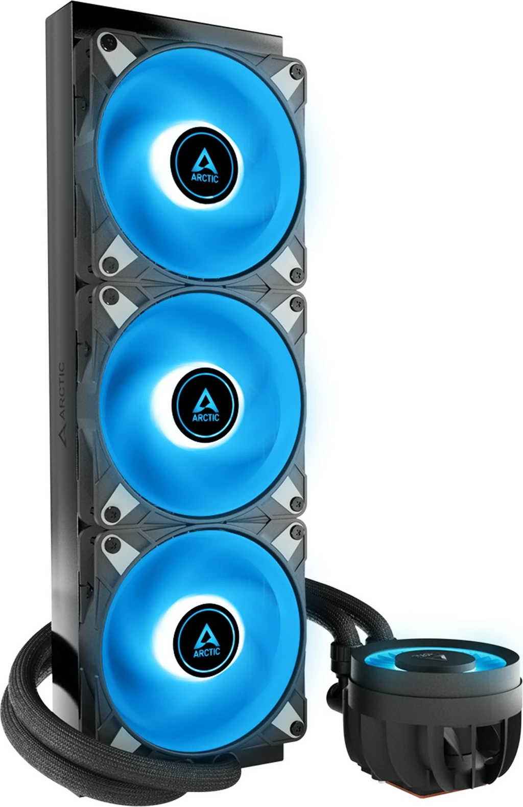 Ftohës uji ARCTIC Liquid Freezer III 360 A-RGB, 12 cm, 48.82 cfm, i zi