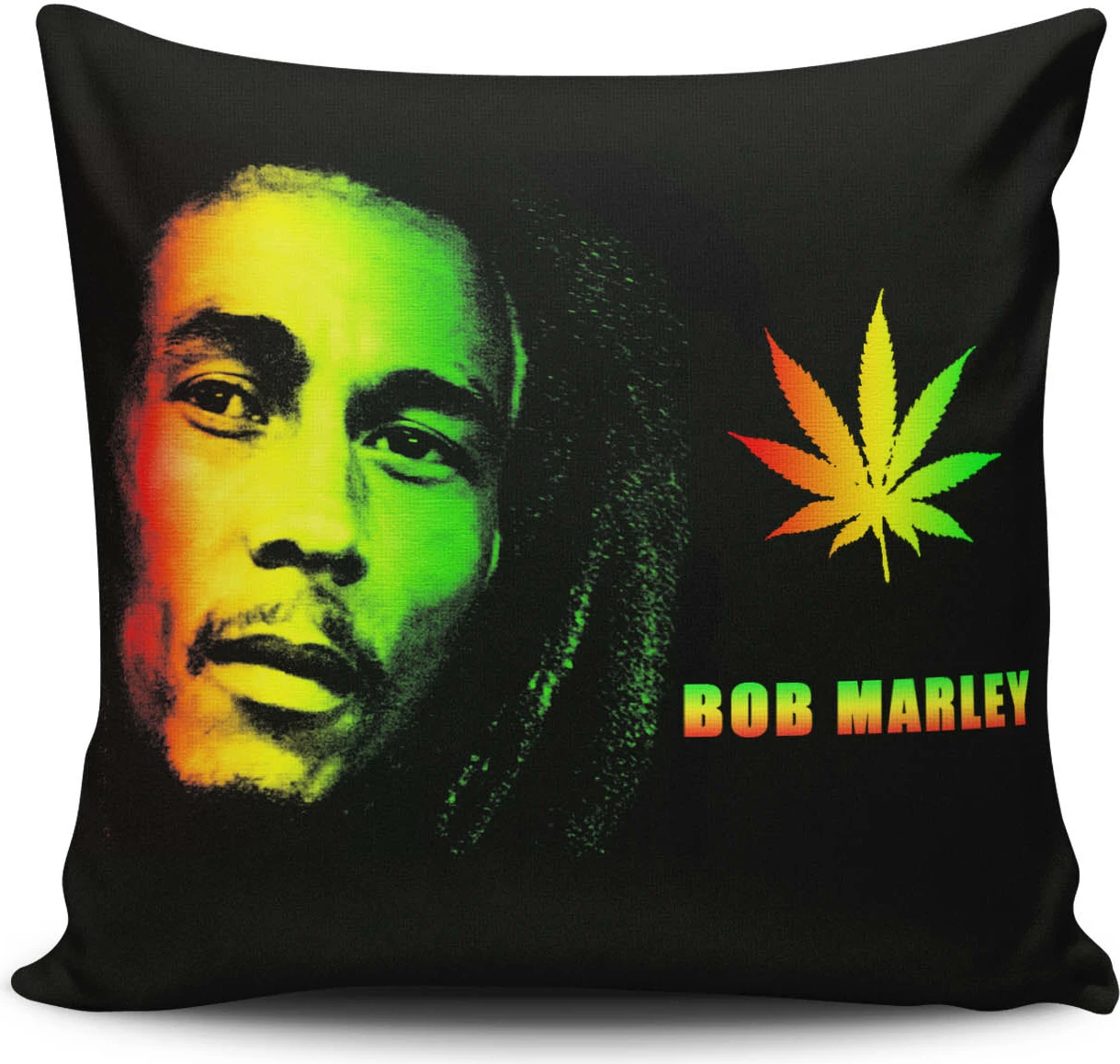 Jastëk dekorativ Bob Marley, shumëngjyrësh, JKRLNT-4, 43x43cm