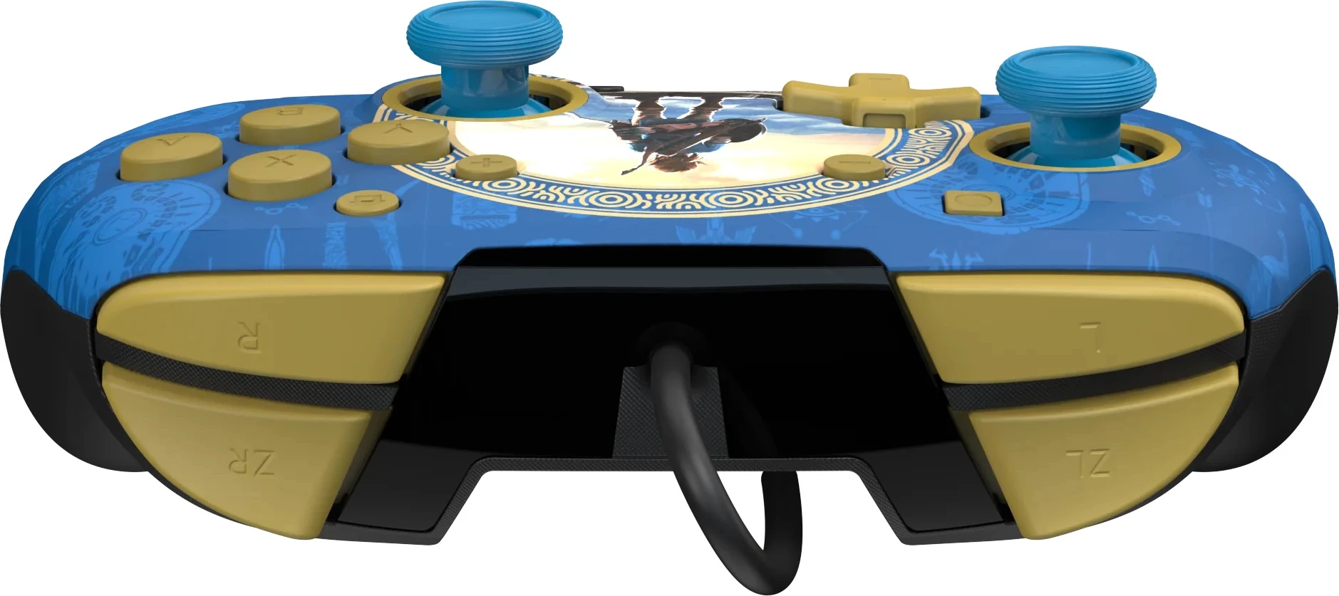 Kontroller i telit PDP REMATCH për Nintendo Switch/Switch OLED, 3.5mm, butona të programueshëm, Hyrule Blue