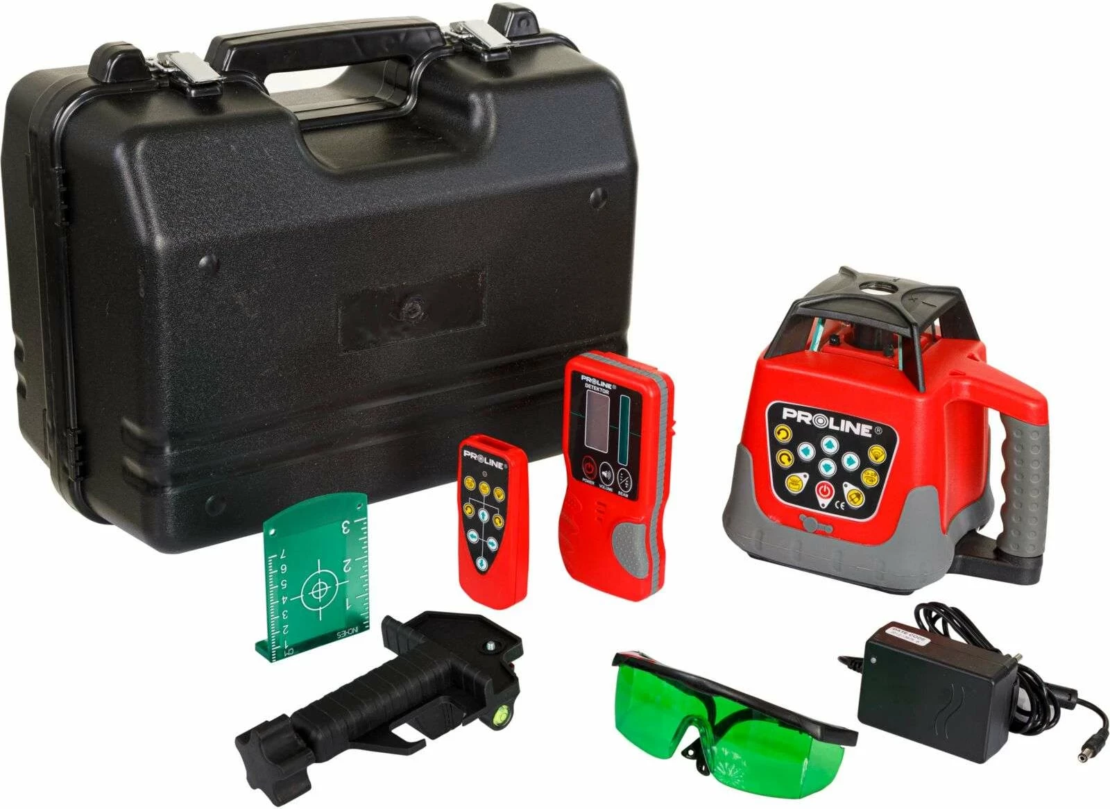 Laser rrotullues PROLINE 15162, rreze e gjelbër deri 500 m, bateri Li-Ion 3500 mAh, set me aksesorë