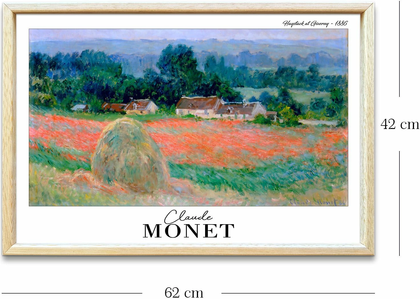 Pikturë dekorative me kornizë, Wallity, 4262AHSMONET-010
