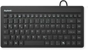 Tastierë mini KeySonic KSK-3230IN, me kabllo USB, QWERTZ, e zezë