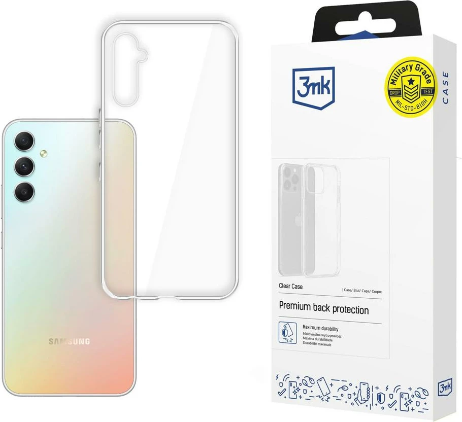Mbështjellës 3mk Clear Case për Samsung Galaxy A34 5G, transparent