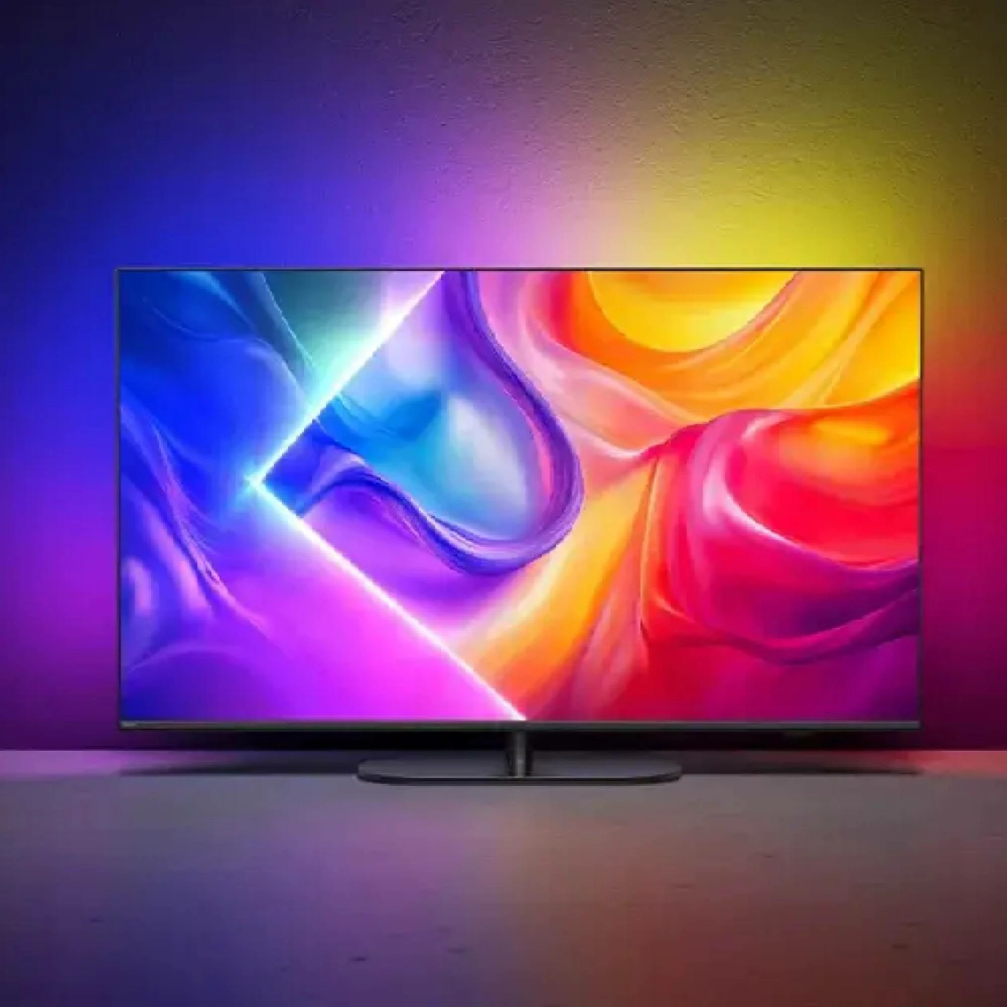 Televizor LED Philips 65PUS9010/12 65\" 4K UHD QLED, Ambilight, Smart (Titan OS), 144 Hz