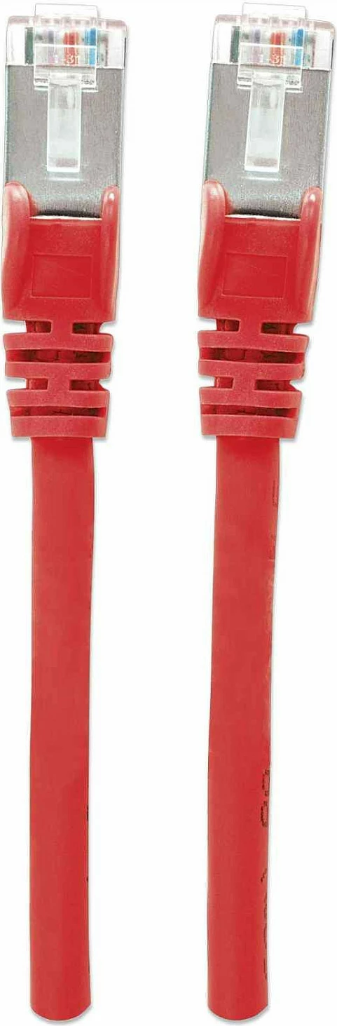 Kabllo rrjeti Intellinet Cat7 0.25 m, RJ45, S/FTP, 10 Gbit/s, e kuqe