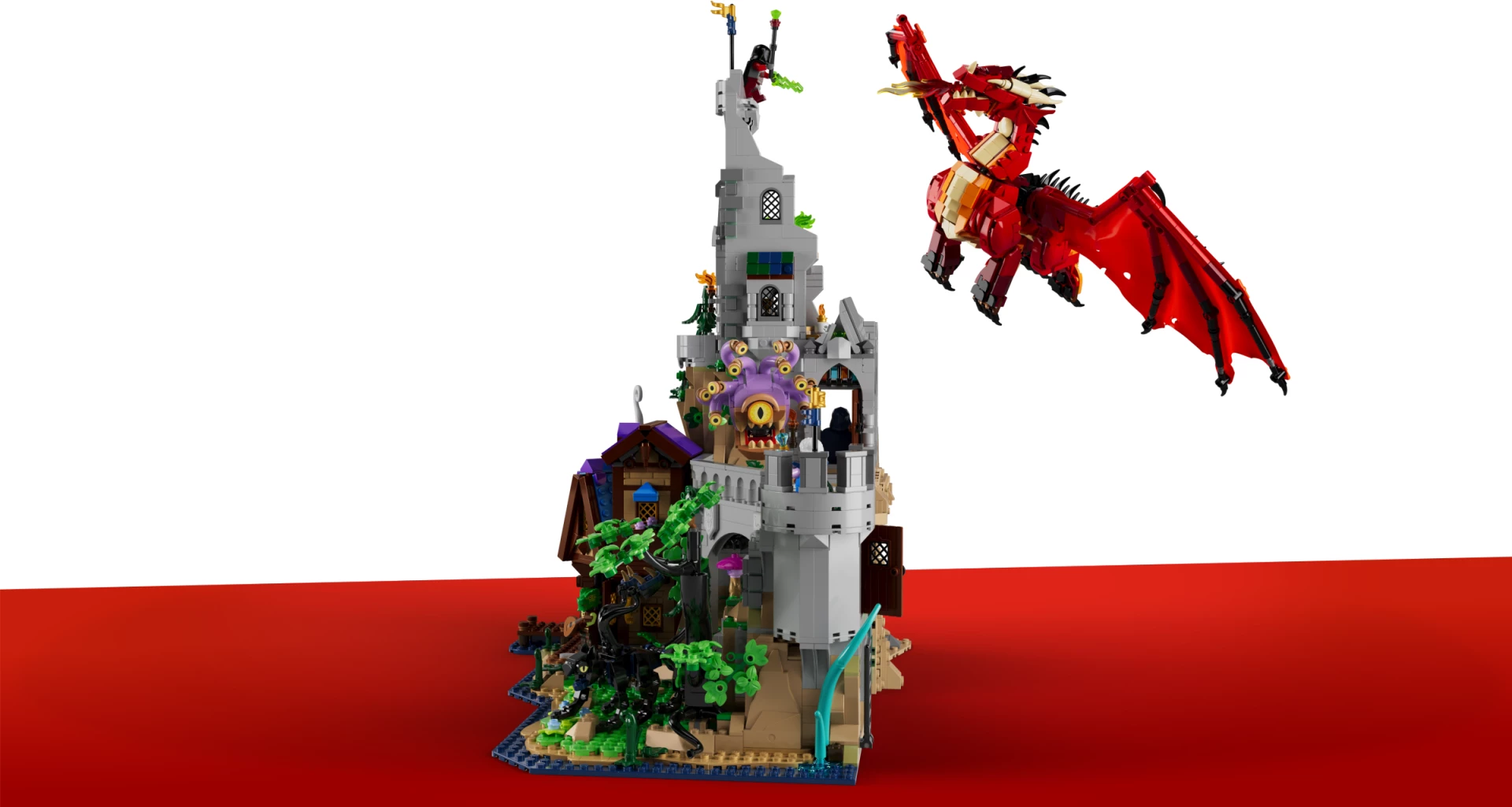 Set LEGO Ideas Dungeons & Dragons Red Dragon’s Tale 21348, 3745 copë, 5 minifigura, 18+