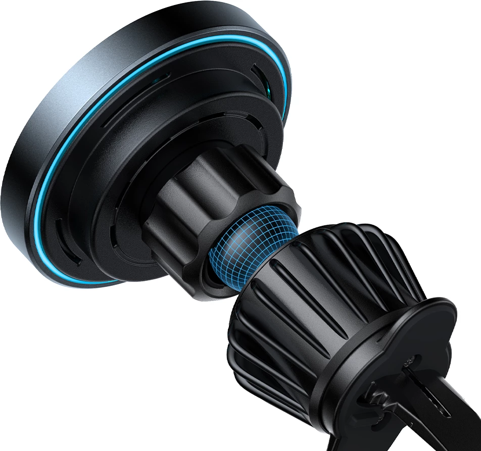 Mbajtës magnetik për veturë Joyroom JR-ZS240 Pro me karikues wireless 15W, i zi