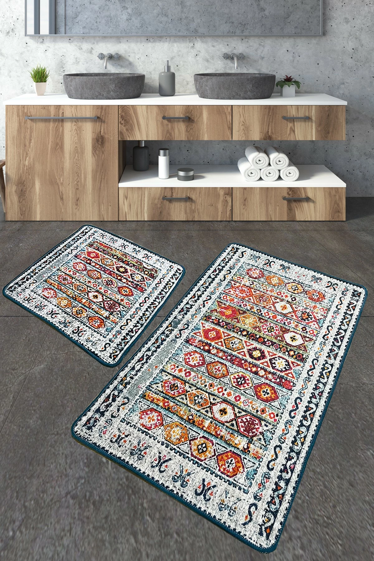 Set tapetash për banjo (2 copë), Mijölnir, Weref, shumëngjyrëshe