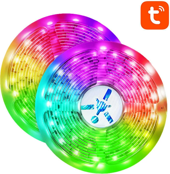 Shirit LED i mençur NiteBird SL3, 10m, RGB, kontroll me aplikacion, set 2x5m