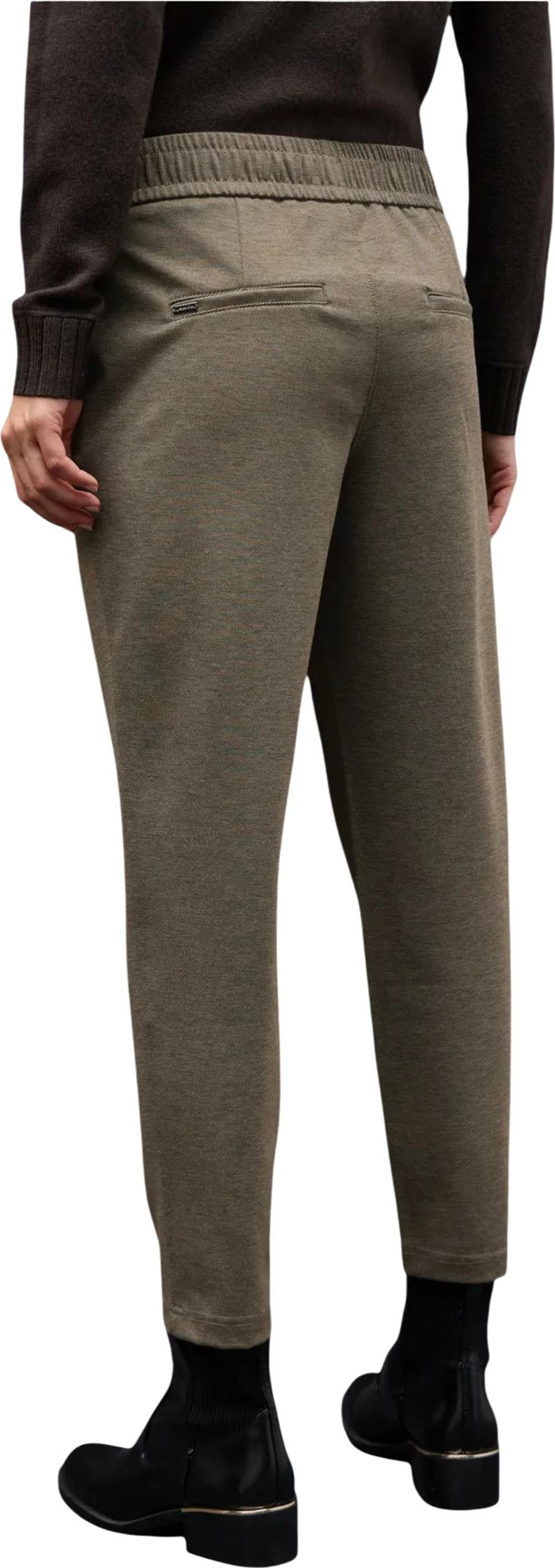Pantallona për femra Street One Bonny Buckle Piquee 379784, kafe [Madhësia: W34 L28]