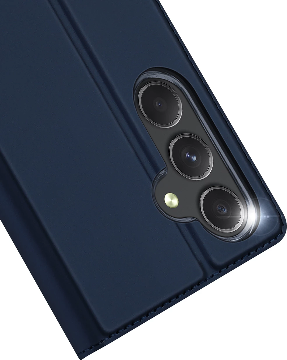 Mbështjellës Dux Ducis Skin Pro për Samsung Galaxy A55 5G, me kapak dhe xhep për kartela, Kaltër