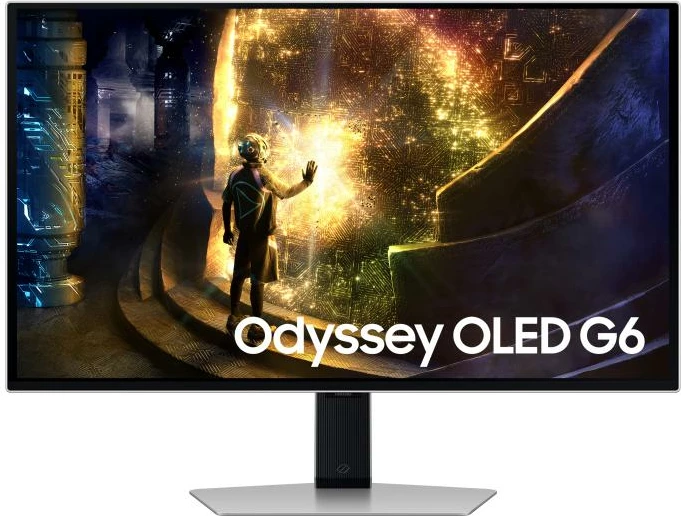 Monitor, Samsung, LS27DG610SUXEN Odyssey OLED G6, 27", ekran i sheshtë, argjendtë/zi