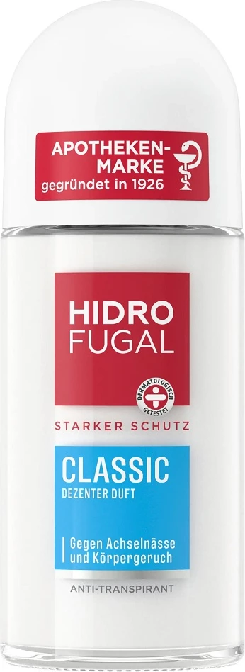 Antiperspirant roll-on Hidrofugal Classic, unisex, 50ml