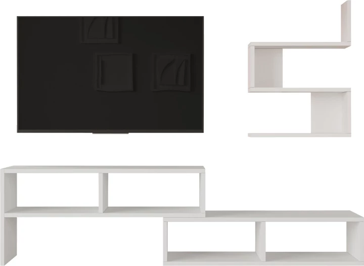 Set për dhomë dite Kakomo, ngjyrë e bardhë, 170x29.5x43cm