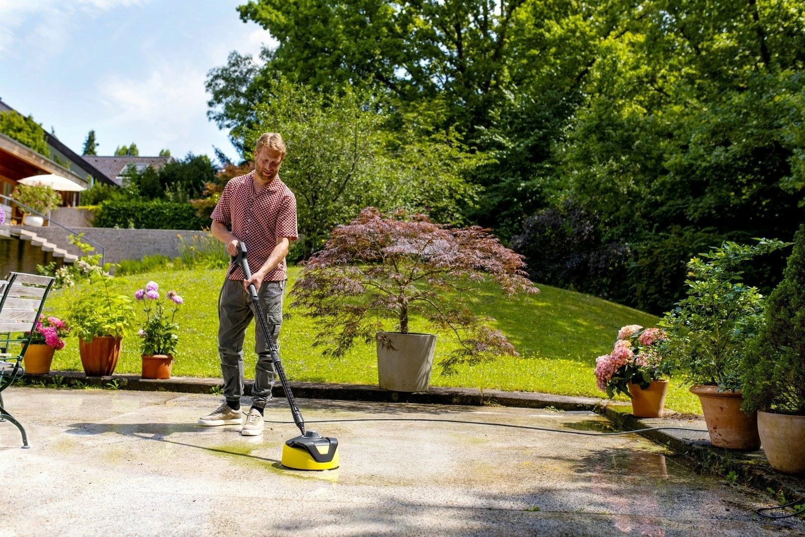 Larës me presion Karcher K 6 Comfort Premium Home (1.324-904.0) 160 bar, 2.2 kW, zorrë 10 m, set T 5, e verdhë