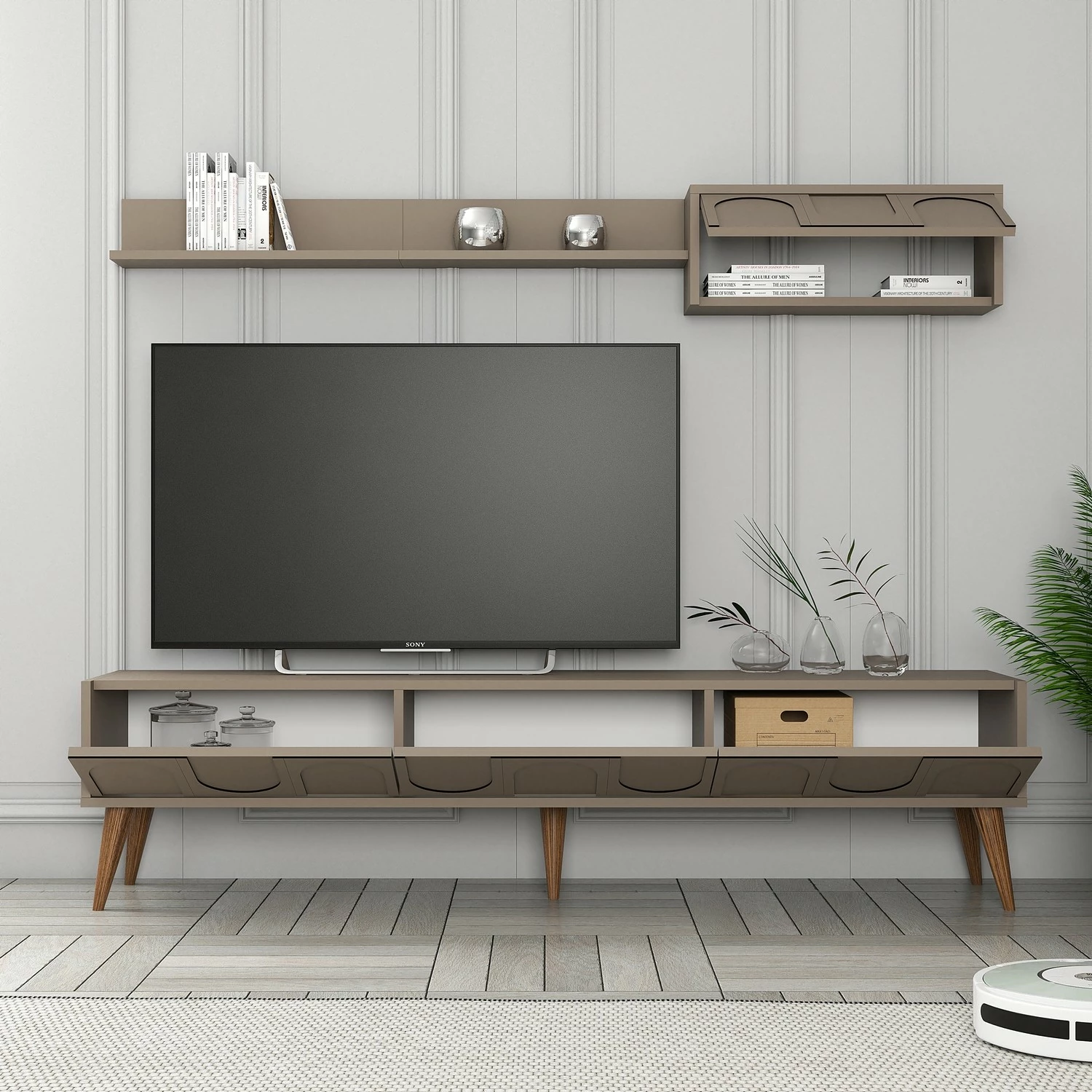 Komodë TV Hanah Home, Lyon 2 - Atlas, ngjyrë arre