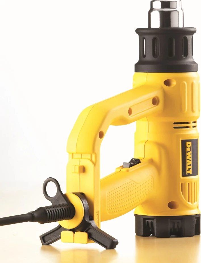 Pistoletë ajri e nxehtë DeWalt D26411 1800W 50-600°C, verdhë/zezë, set 2 grykë