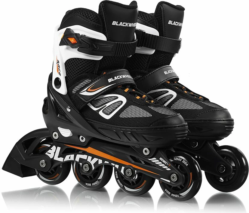 Patina inline Blackwheels Sonic e rregullueshme 36-39, portokalli-zi