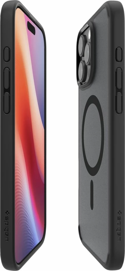 Mbështjellës Spigen Ultra Hybrid Mag për iPhone 16 Pro Max, MagSafe, i zi