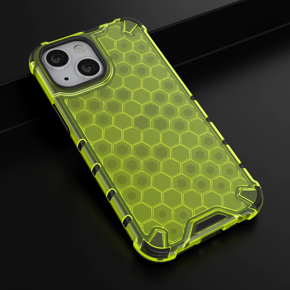 Mbështjellës Hurtel Honeycomb për iPhone 13 mini, Jeshil