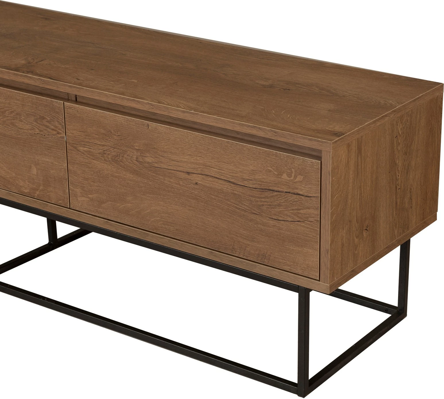 Set mobiljesh për dhomë dite Skye Decor, Laxus Takım 24, ngjyrë arre dhe e zezë