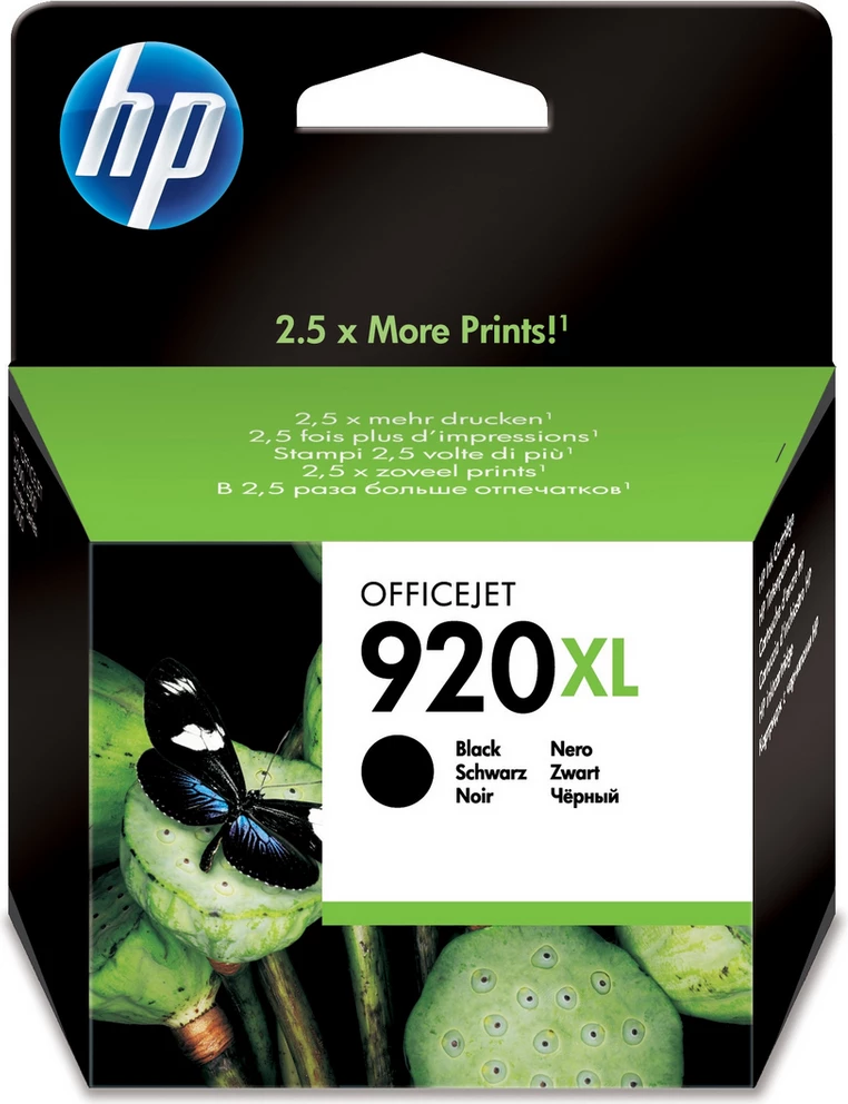 Fishek boje, HP, 920XL CD975AE, 49 ml 1200 faqe XL, e zezë