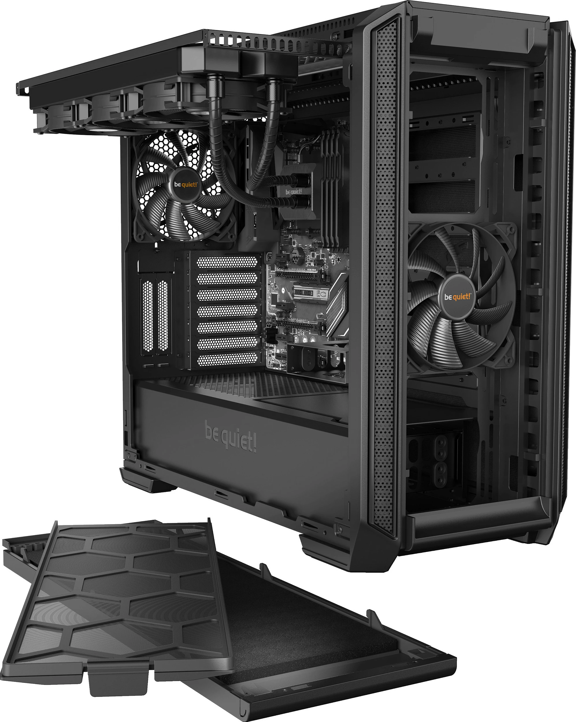 Kasë Be Quiet! Silent Base 601, Midi Tower, PC, E zezë, ATX, EATX, micro ATX, Mini-ITX