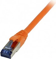 Kabllo rrjeti Synergy21 RJ45 Cat6A, 0.5m, S/FTP, 500MHz, portokalli