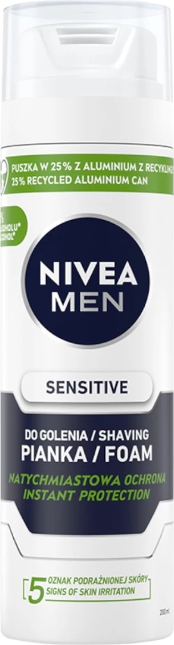 Shkumë rroje për meshkuj Nivea Men Sensitive Soothing, 200ml