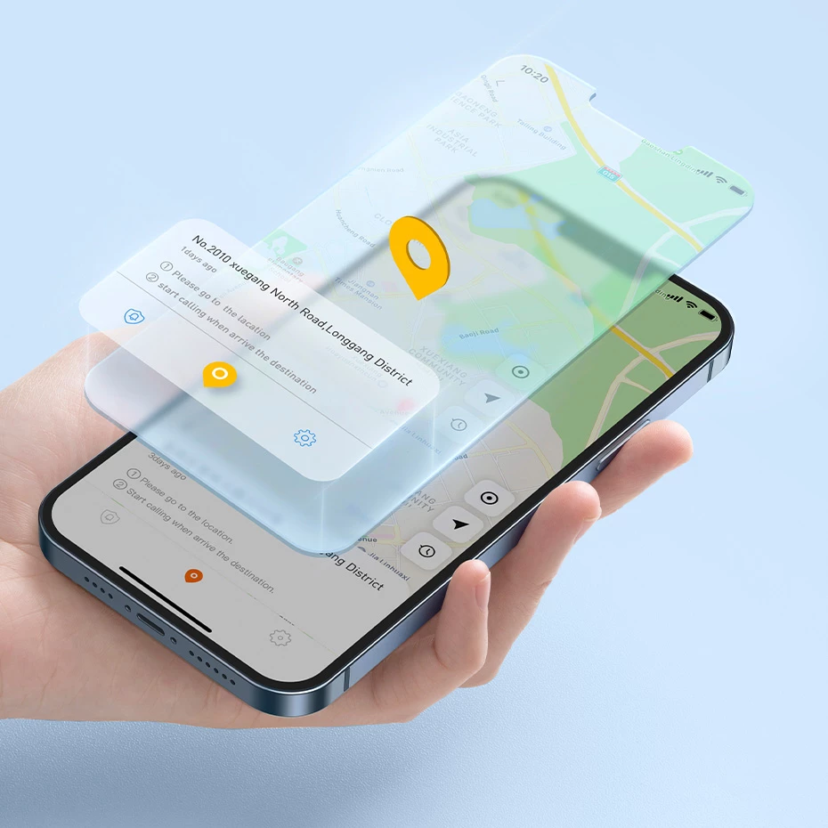 GPS tracker i mençur Baseus T2 Pro për çelësa, çantë, fëmijë, i bardhë