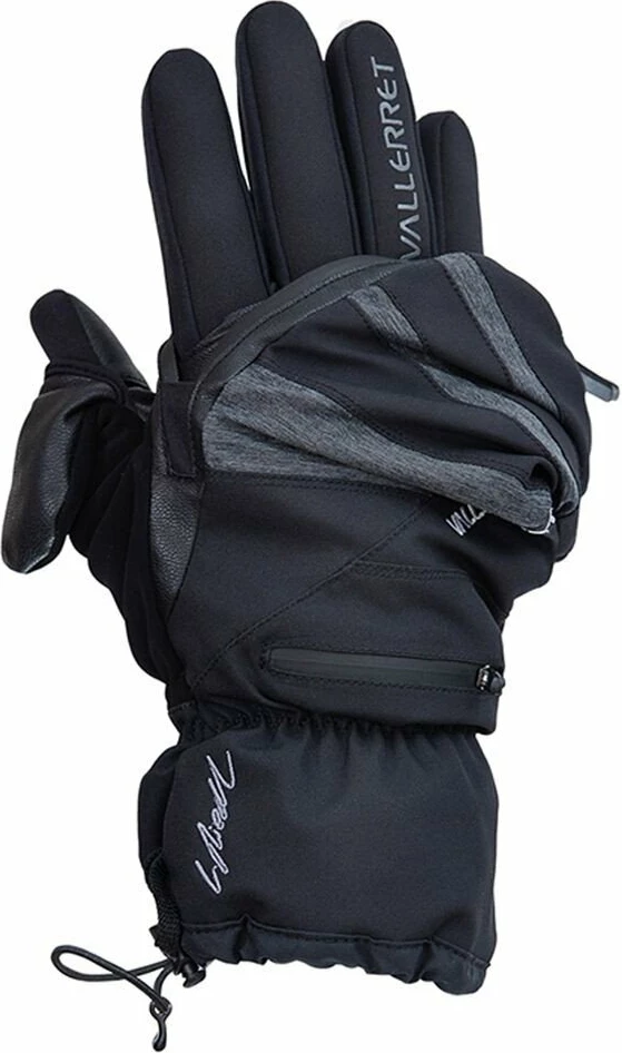 Mitena fotografike Vallerret Skadi Zipper Mitt LRS, Hardshell, XL, e zezë, palë