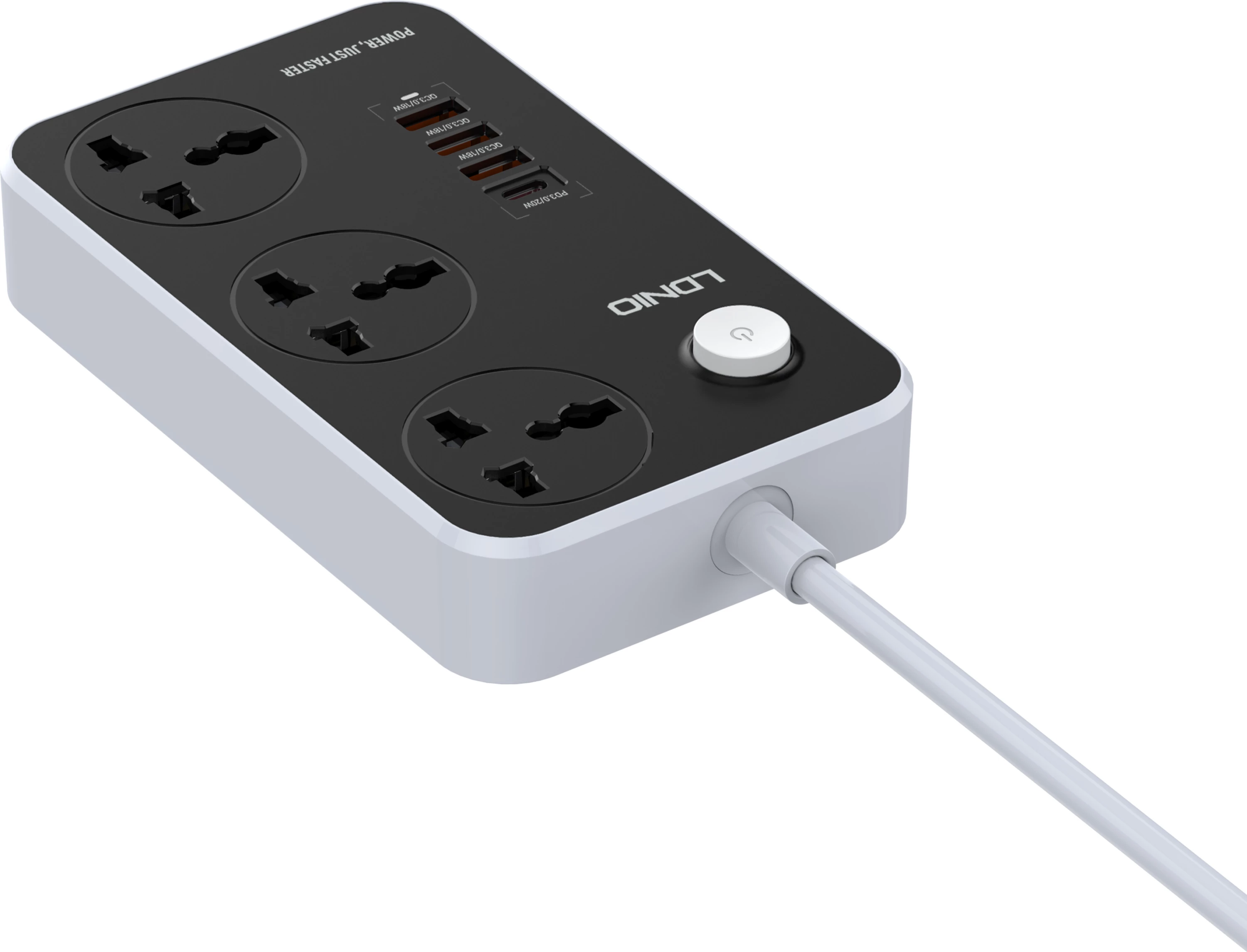 Prizë E Rrymës Me Kabëll 2 Metra LDNIO SC3412