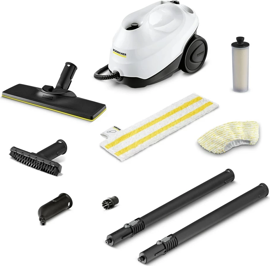 Pastrues me avull cilindrik Karcher SC 3 EasyFix 1900 W 0.5 L, bardhë/zi, set me aksesorë