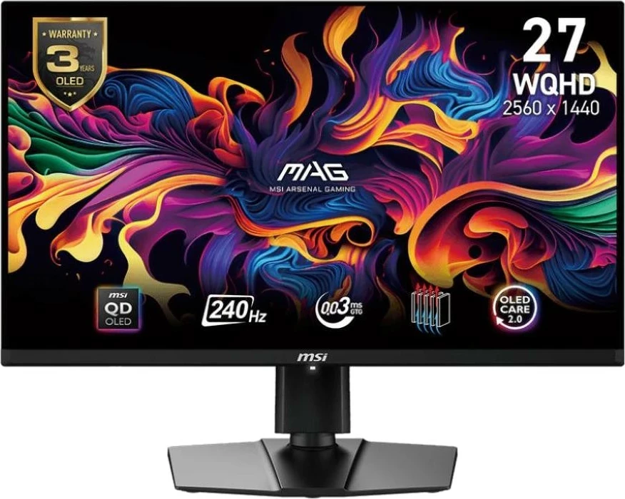 Monitor MSI MAG 271QPX QD-OLED E2, 27 inch, 2560 x 1440, 240Hz, i zi