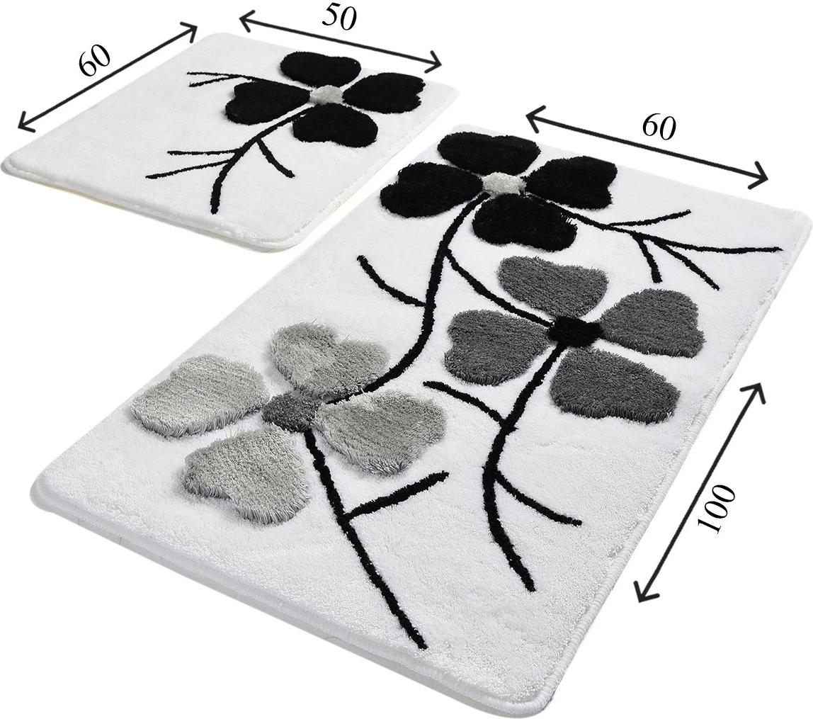 Set tapetash për banjo, akrilik, 2 copë, Mijölnir, Kırcicegi, gri
