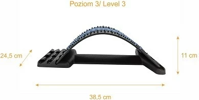 Mbështetës për shpinë MDH Qmed, i zi