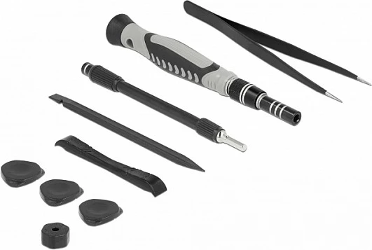 Set kaçavidash precize DeLOCK 64168, 108 bita, me kuti, transparent/zi