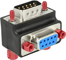 Adapter serial DeLOCK DB-9 Femër në DB-9 Mashkull, Sub-D 9-pin, i zi