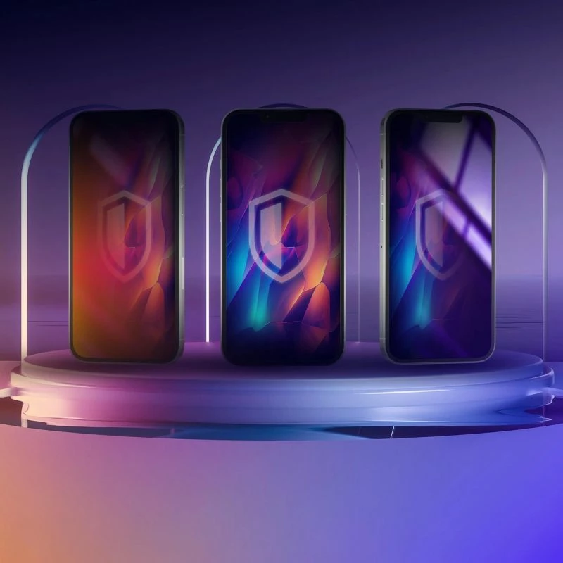 Mbrojtës ekrani tempered glass 3mk Rainbow Privacy për iPhone 15 Pro Max