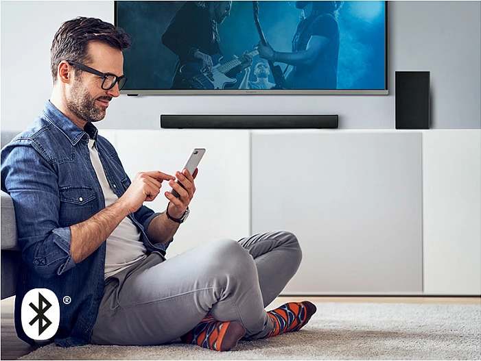Soundbar Panasonic SC-HTB150, 2.1 kanale, 100W, Bluetooth 5.0, subwoofer wireless, i zi