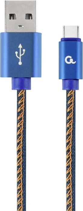Kabllo USB Cablexpert CC-USB2J-AMCM-2M-BL, USB 2.0, USB A në USB C, Blu