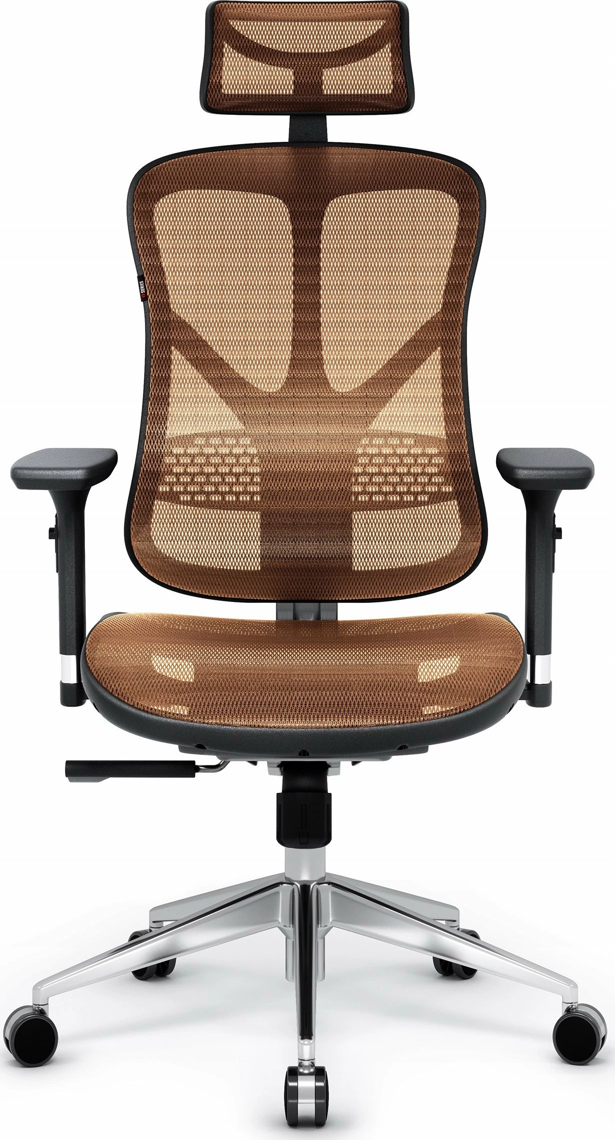 Karrige zyre ergonomike Diablo Chairs V-Basic, 140 kg, portokalli