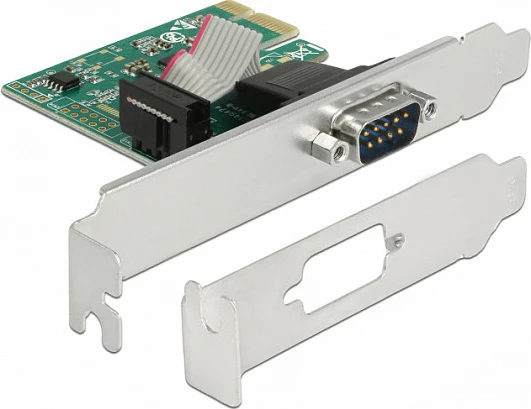 Kartelë zgjeruese PCIe DeLOCK 89948, 1x RS-232 (DB9), AX99100, low-profile bracket, e gjelbër
