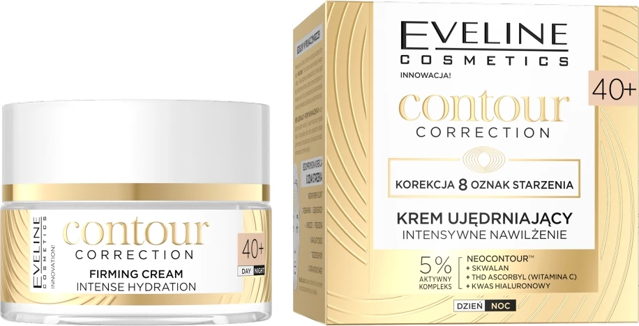 Krem për fytyrë për femra Eveline Cosmetics Contour Correction Intensively Moisturizing Firming Cream 40+, 50ml